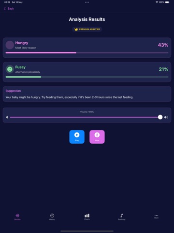 CrySense AI Baby Translator iPad screenshot