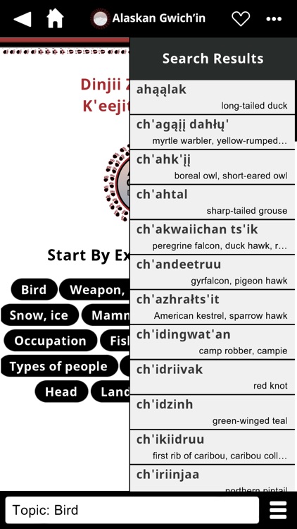 Alaskan Gwich'in Dictionary screenshot-4