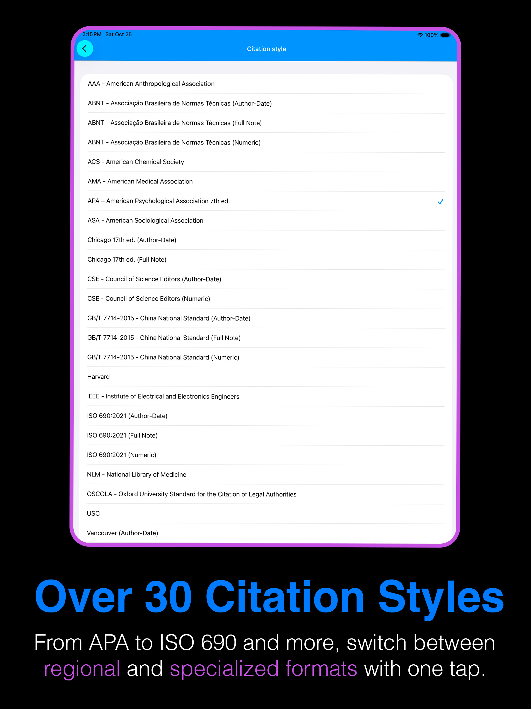 Citation Styles: Generator