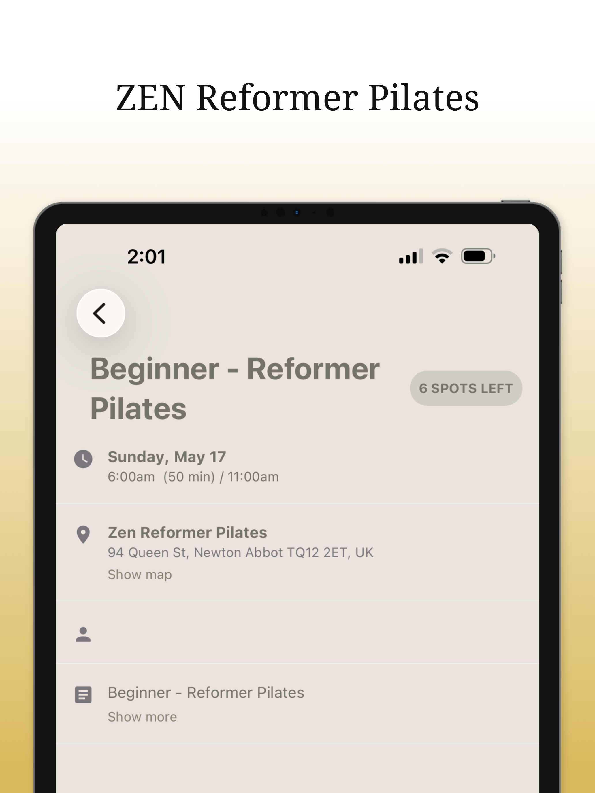 ZEN Reformer Pilates screenshot 8