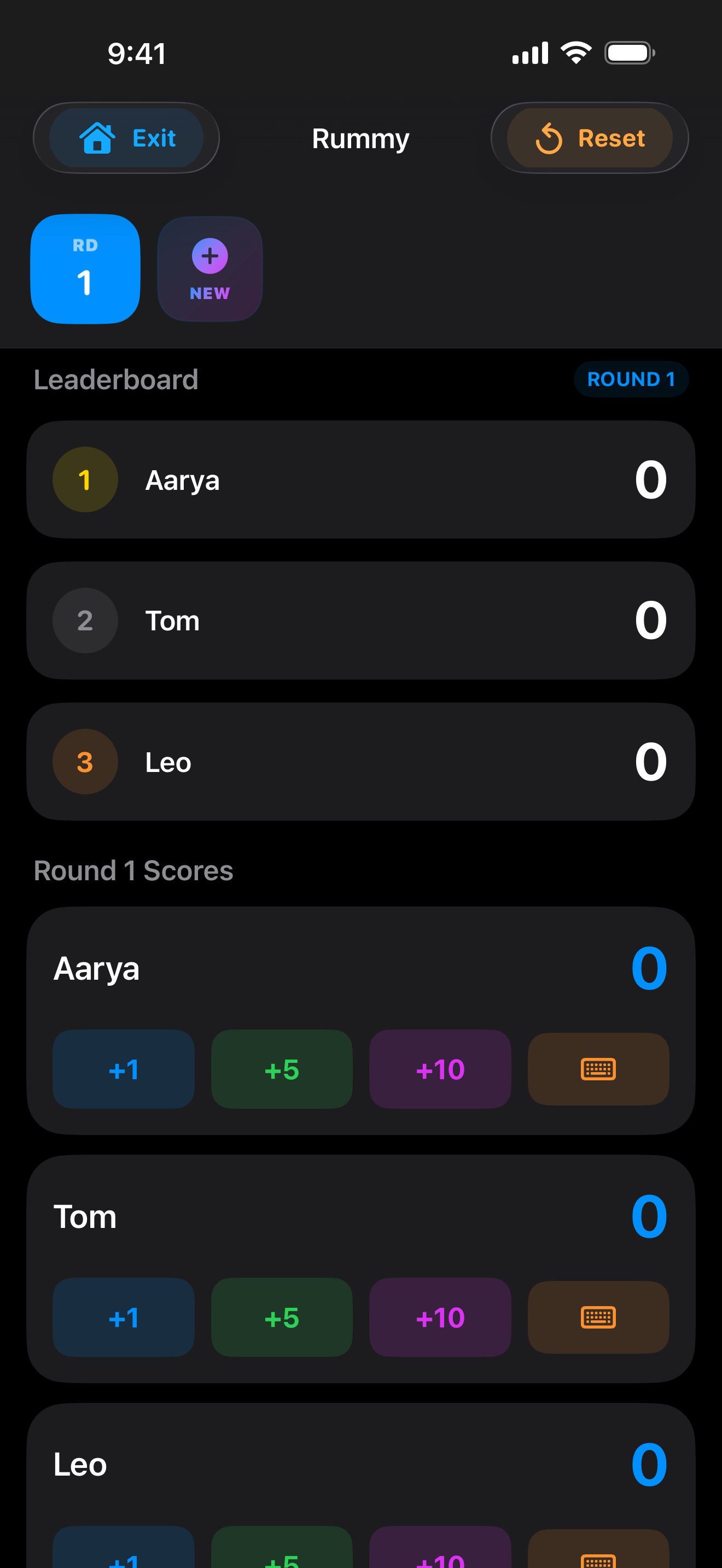 Scorepad: Modern Game Tracker