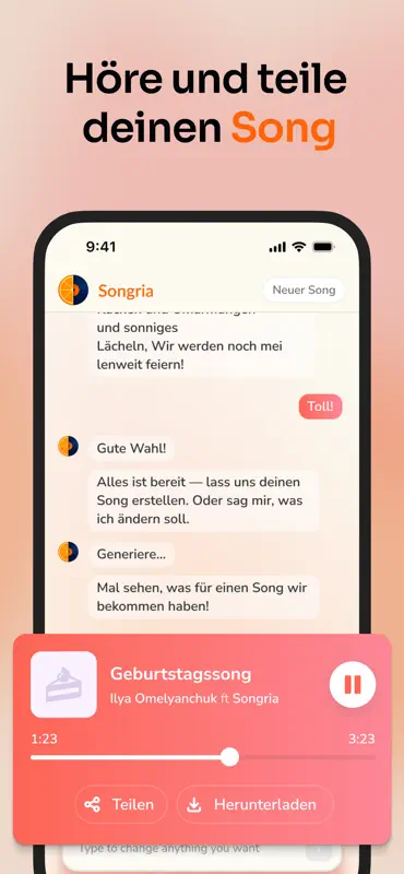 Songria – KI Song Generator screenshot 4 of 4