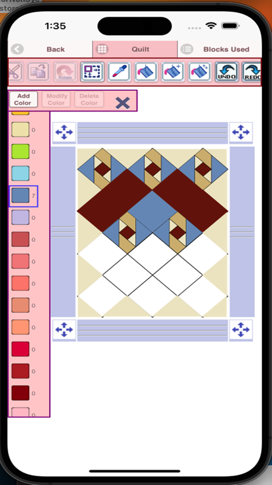 #5. Quilt Pattern Creator (iOS) 由: Sand Castle Designs, Inc