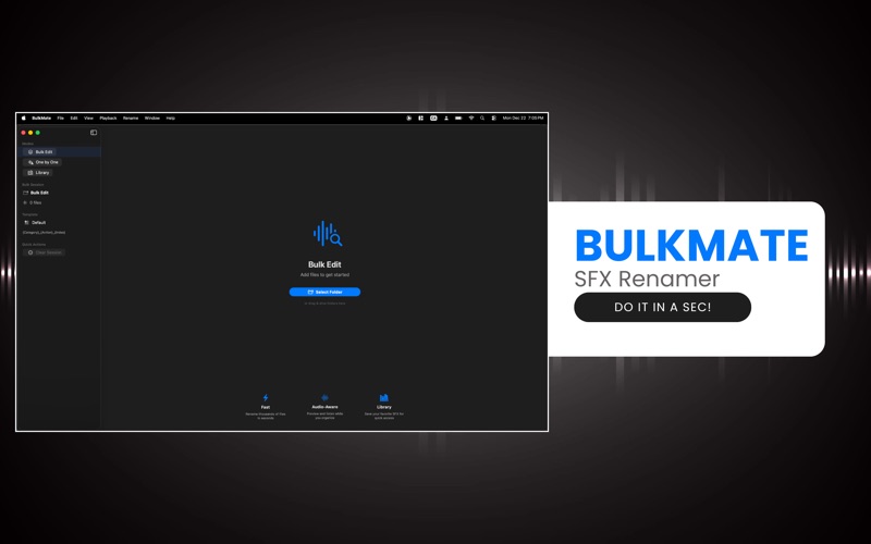 BulkMate: SFX Renamer app screenshot