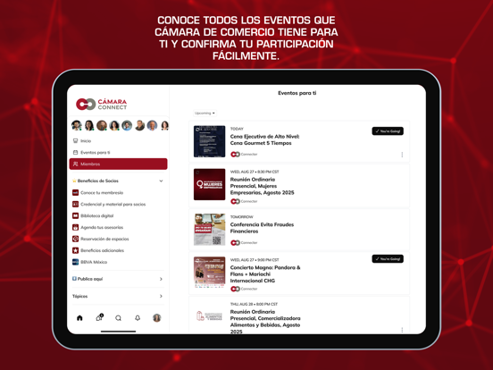 Cámara Connect iPad screenshot 4 - Business app