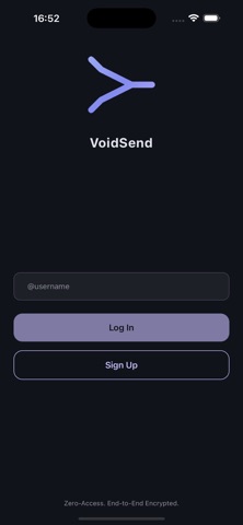 VoidSend iPhone screenshot