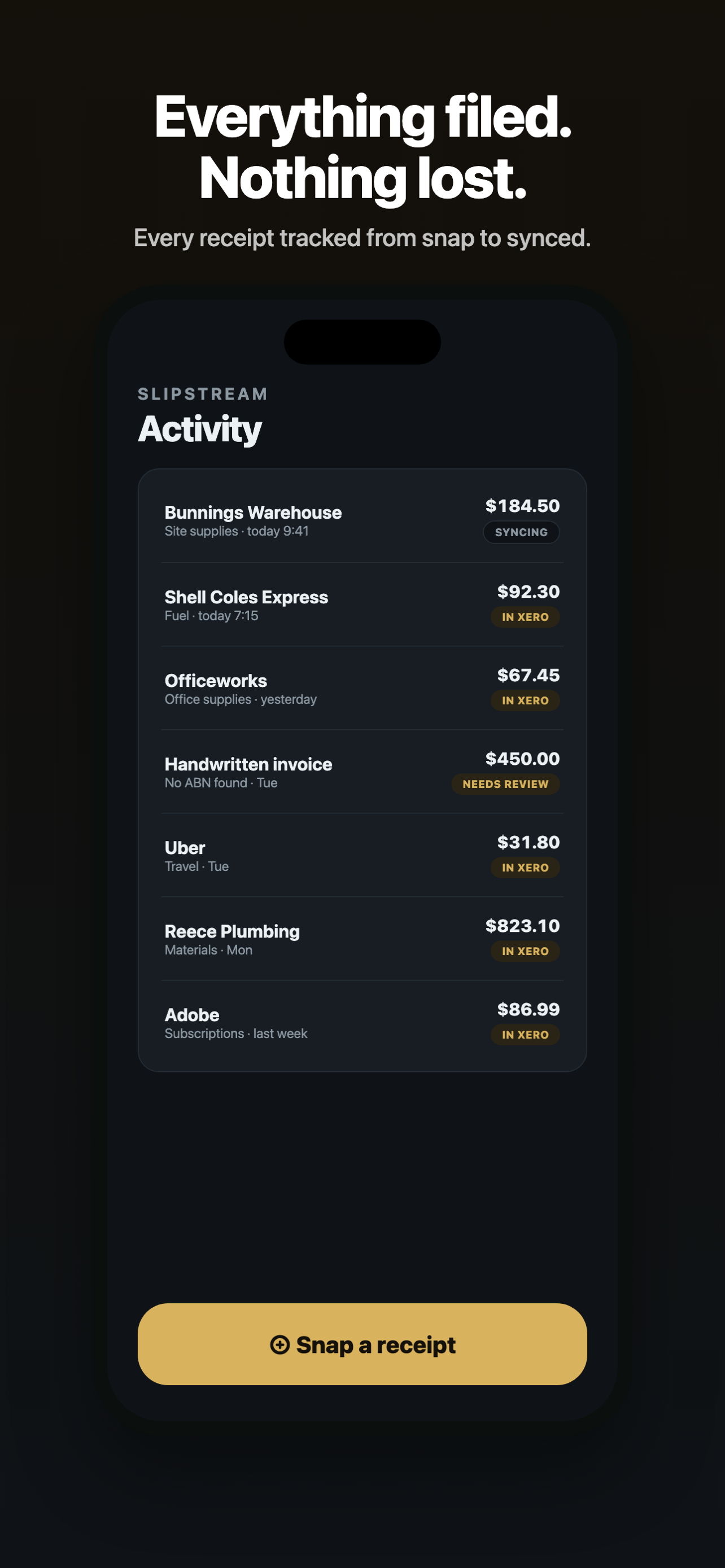 Slipstream: Receipt Scanner screenshot 6