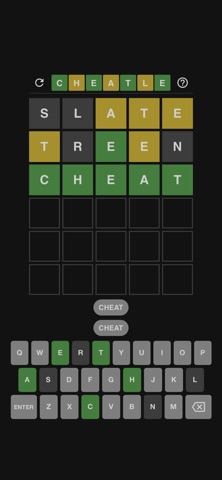 Cheatle - Wordle Solver screenshot 3
