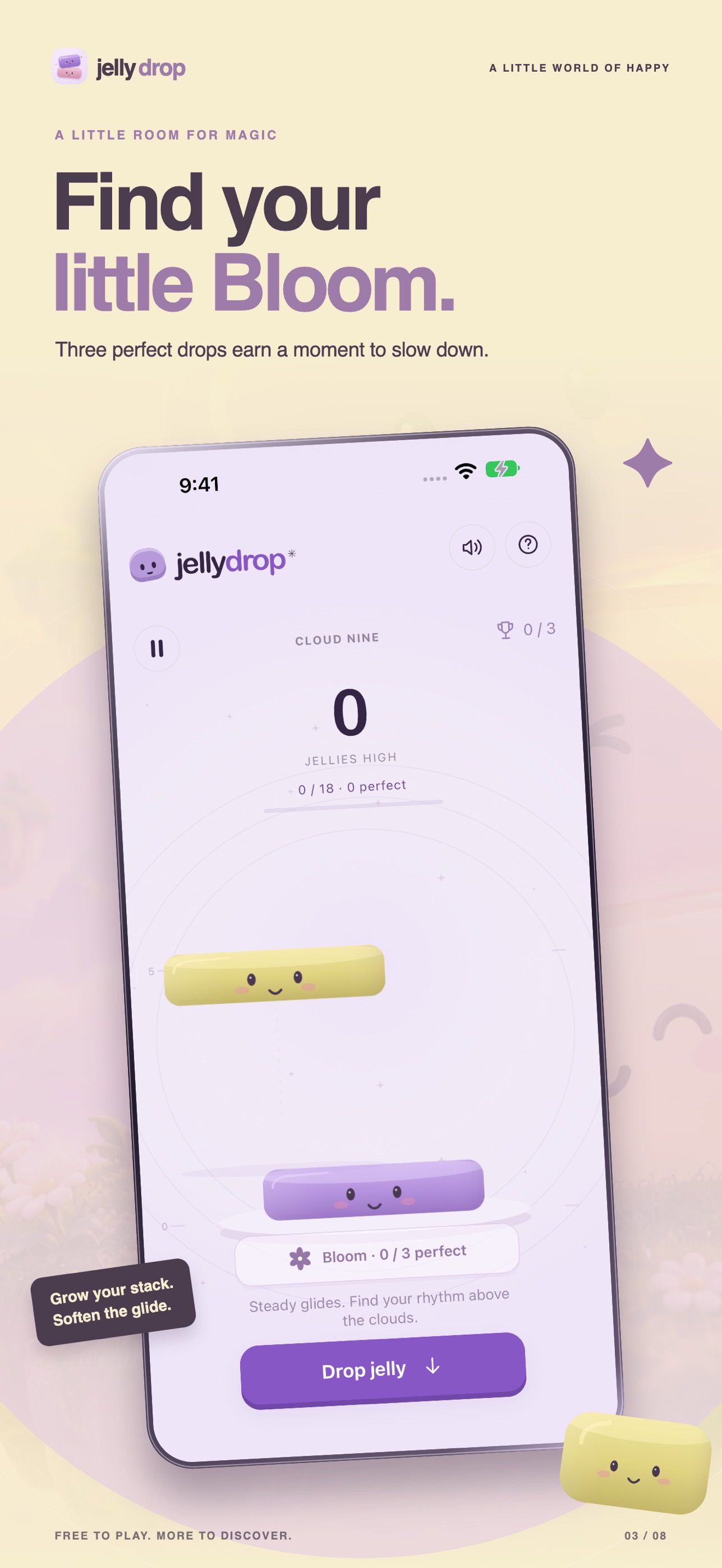 Screenshot 3 of Jelly Drop: Squishy Stacks