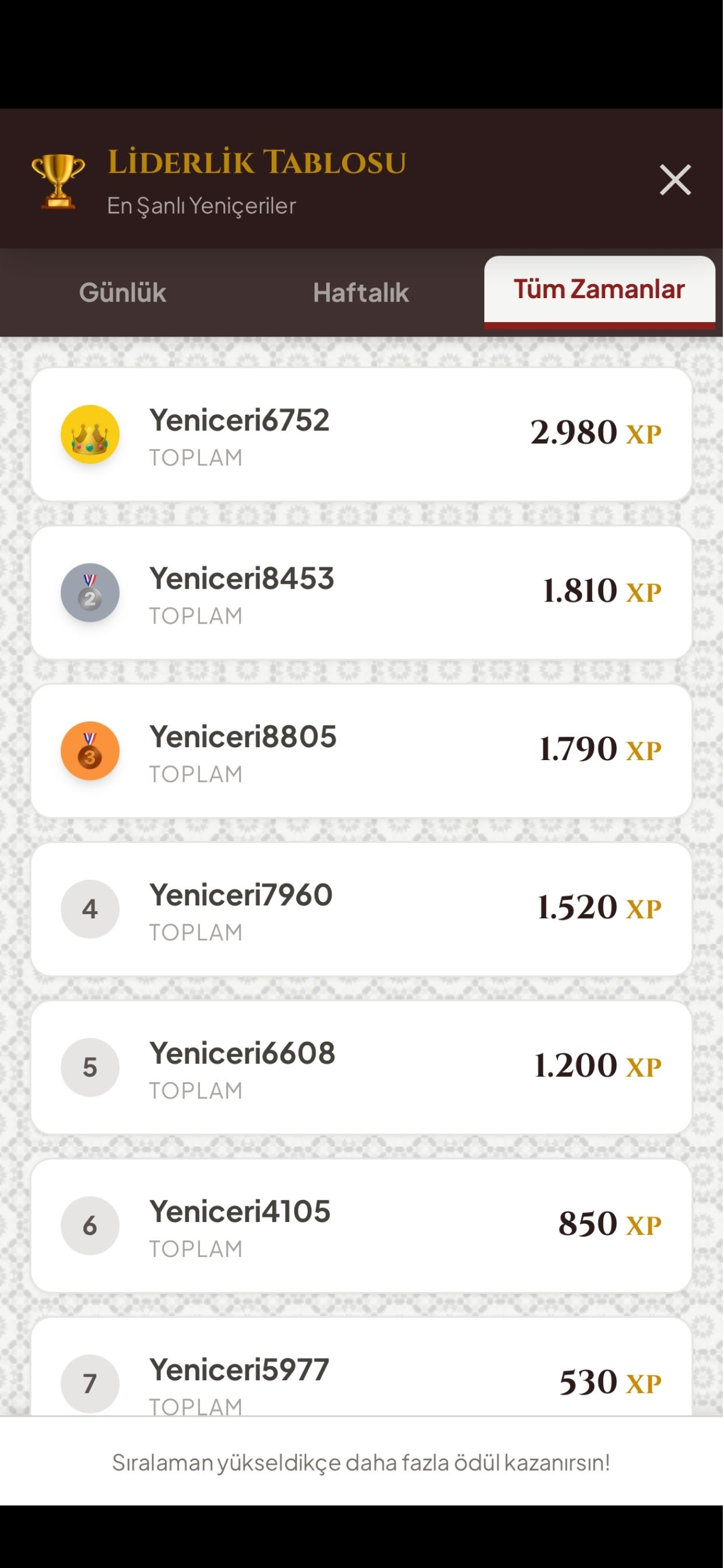 Osmanlı Eğitici Tarih Oyunu