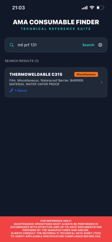 AMA Consumable Finder Screenshot 5 of 6