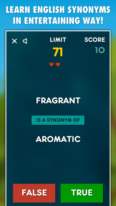 Screenshot #1 pour Synonyms Game