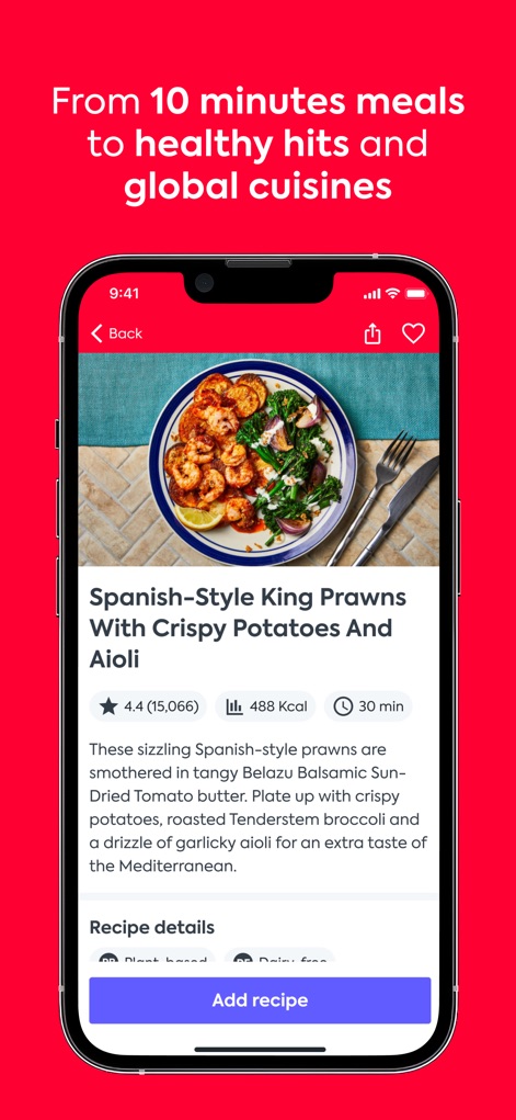 Gousto - Delve into global culinary inspiration with detailed recipe images and extensive descriptions, complemented by essential nutritional values and estimated cooking durations.