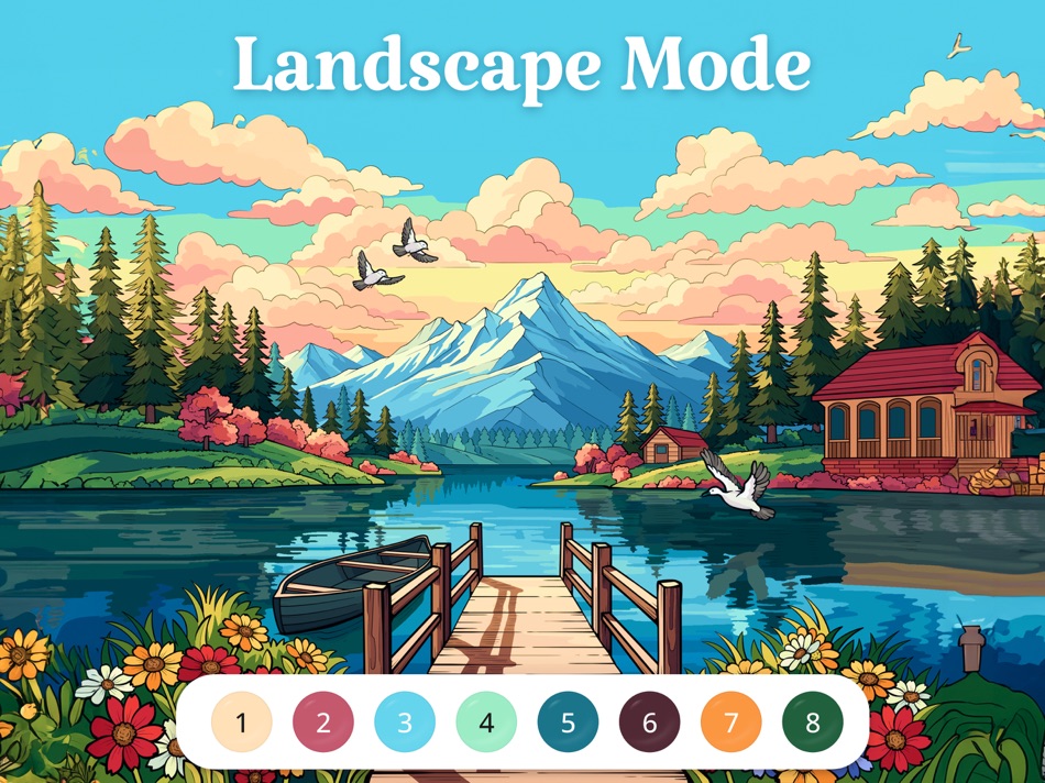 #2. Vista Color: Coloring Book HD (iOS) By: Oakever Games