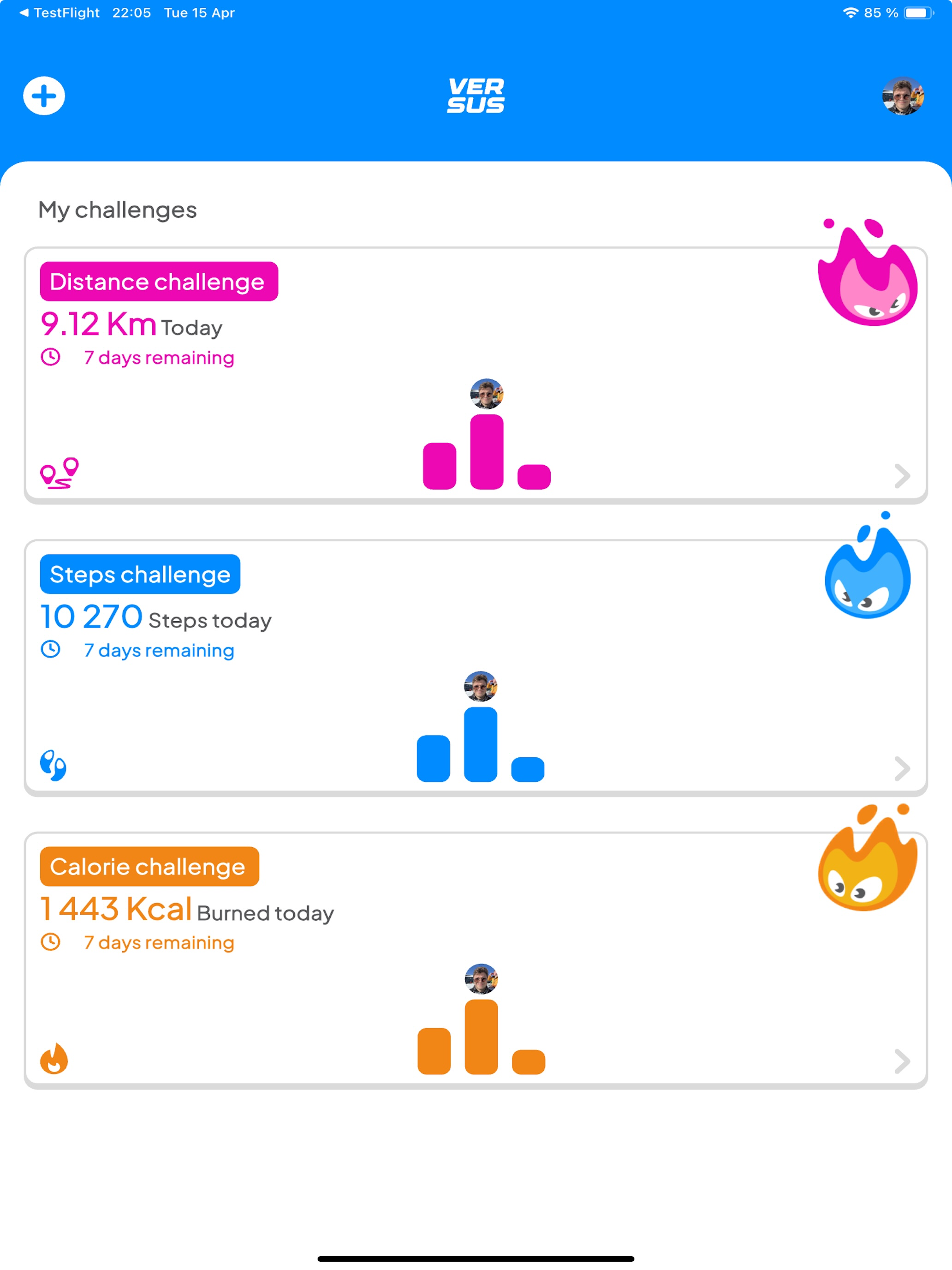Versus: Fitness Challenges screenshot 6