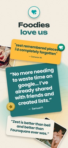 Zest Food & Restaurant Map screenshot