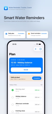 Water Reminder: Tracker, Coach Screenshot 3 of 6