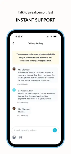 Go People Runner App iPhone screenshot 4