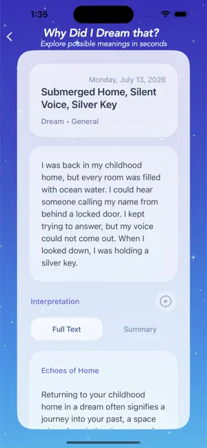 Dreamsy: AI Dream Interpreter screenshot 1