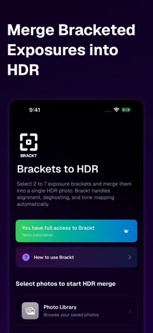 Brackt: RAW to HDR Merge screenshot 1
