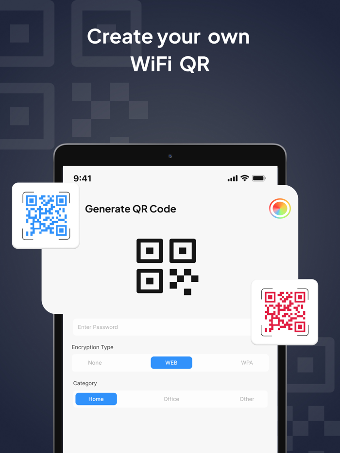 WiFi QR Code and Barcode Scanner