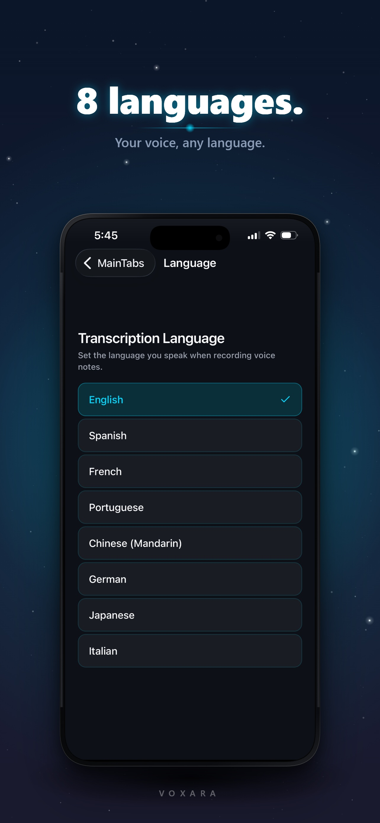 Voxara: AI Voice Workspace