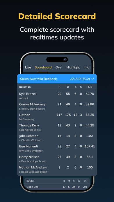 Cricket: Live Scoresのおすすめ画像4
