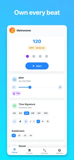 Metronome: Beats & Tempo BPM screenshot 2