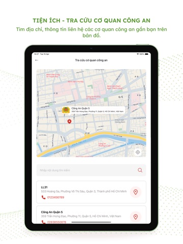 SOS An ninh trật tự CATP HCM iPad screenshot 5