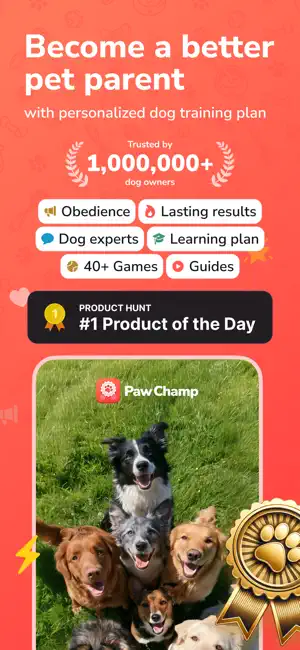 PawChamp－Dog & Puppy Training screenshot 1