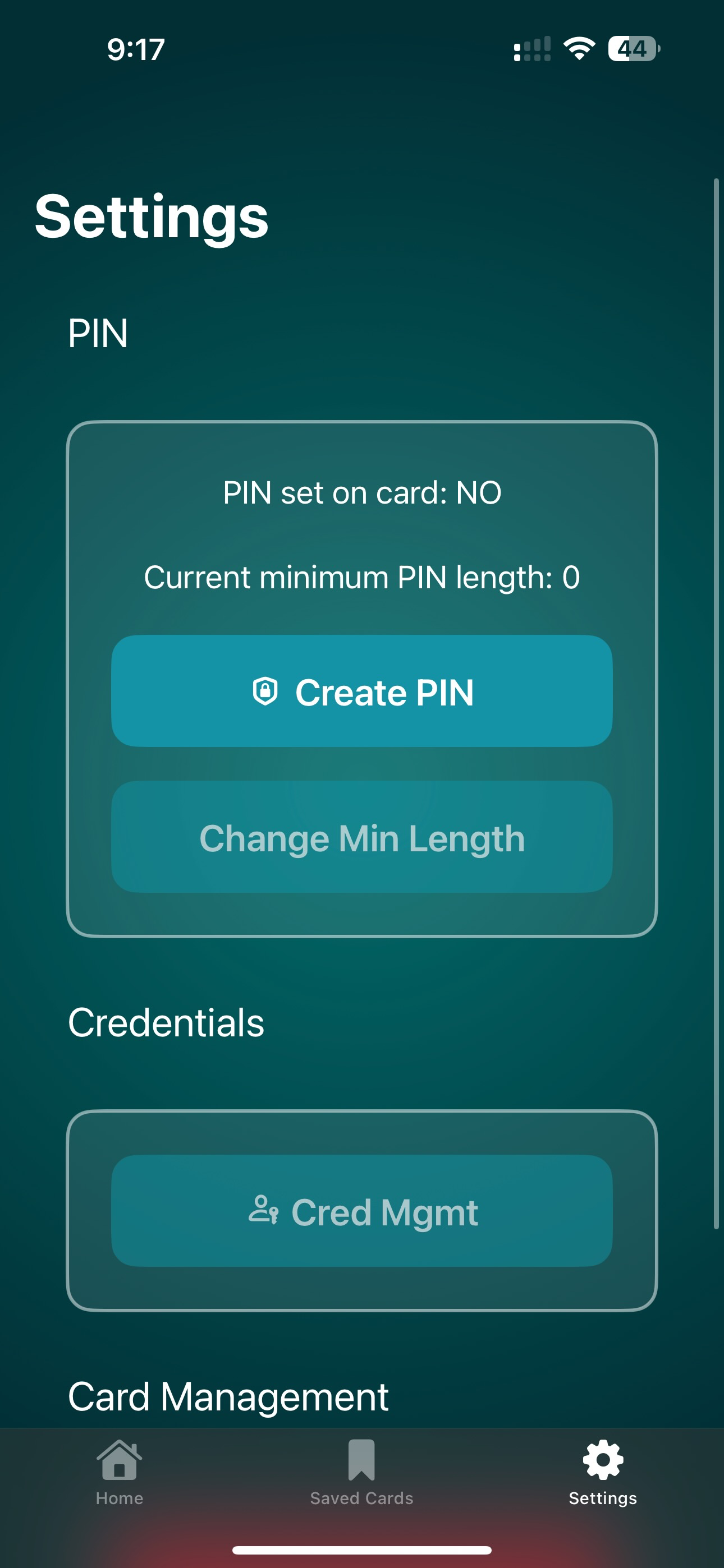 Cryptnox: FIDO2 Card Manager