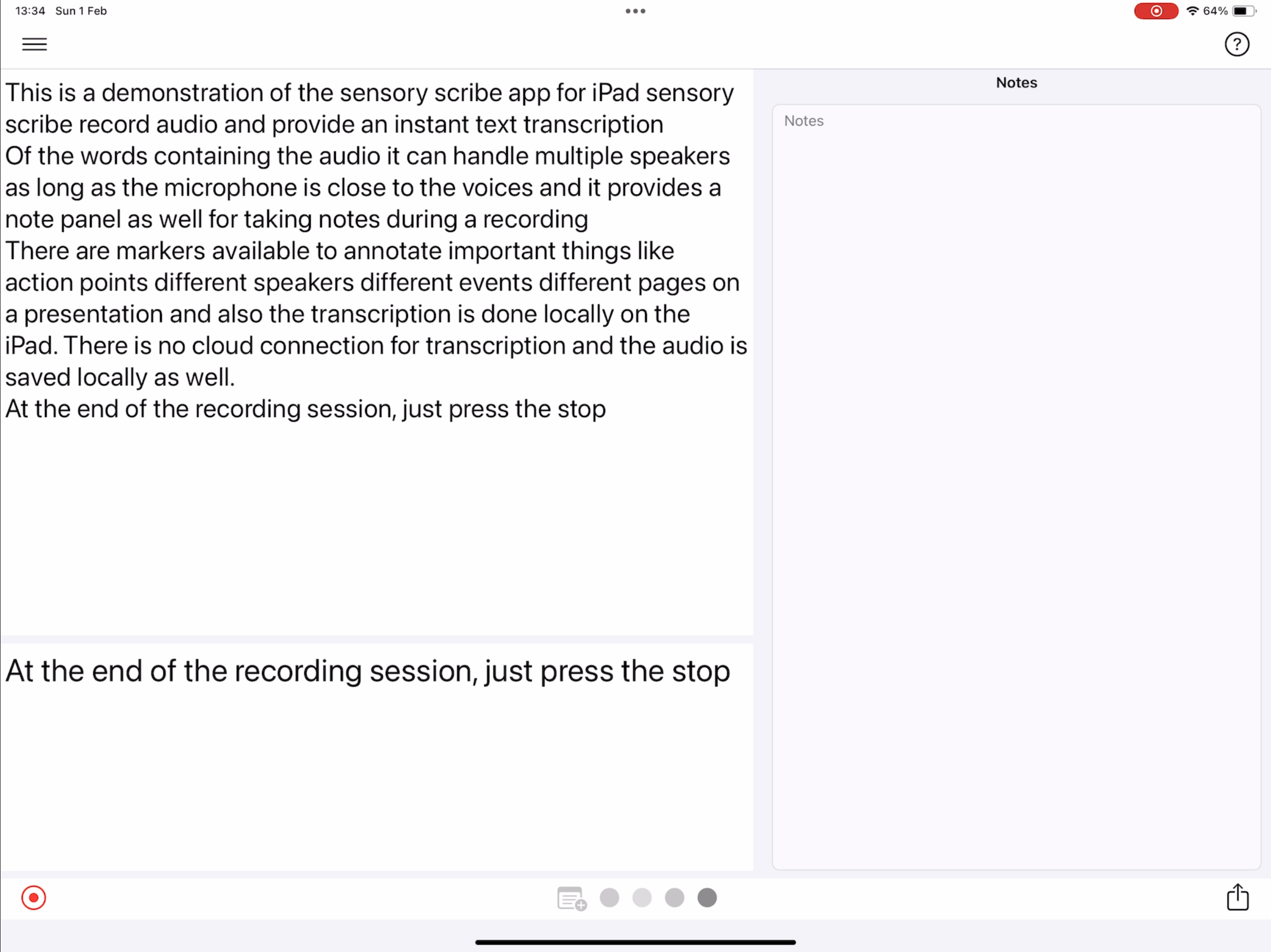Sensory Scribe