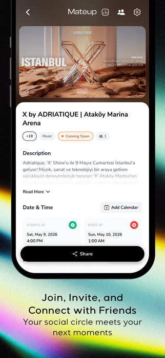 Mateup Events Screenshot 3 of 5