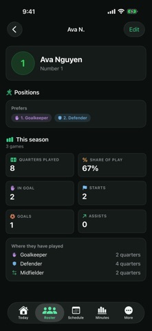 Soccer Sideline Manager Screenshot 6 of 10