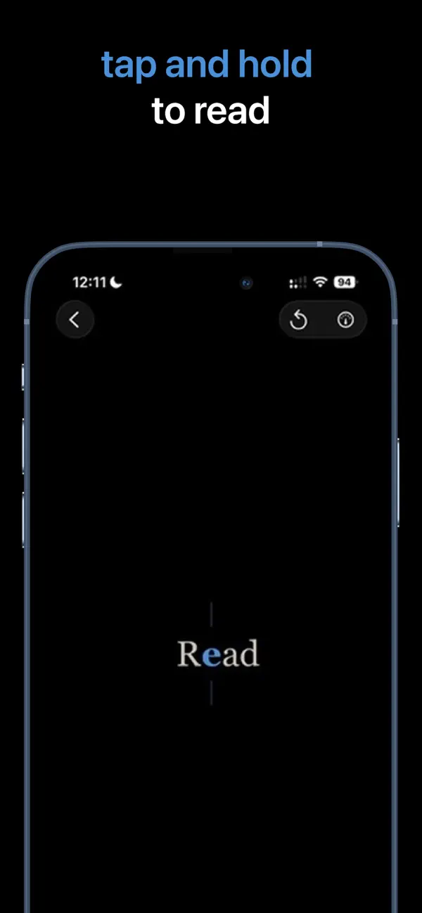 #1. Blitz – Speed Reader (iOS) Ved: Manuel Fessen