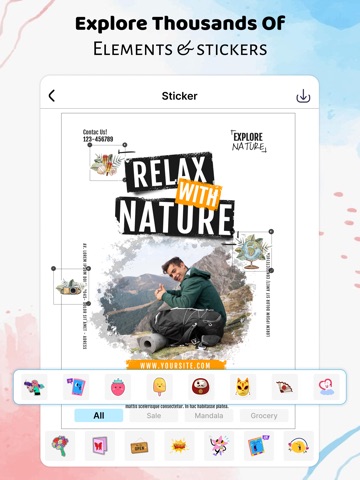 Poster & Flyer Maker : Kriadl iPad screenshot 3