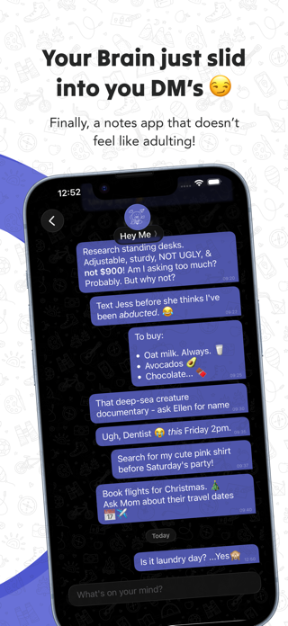 Hey Me - Chat Notes Screenshot 1 of 6