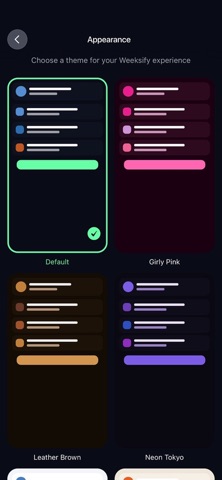Weeksify - AI Planner screenshot