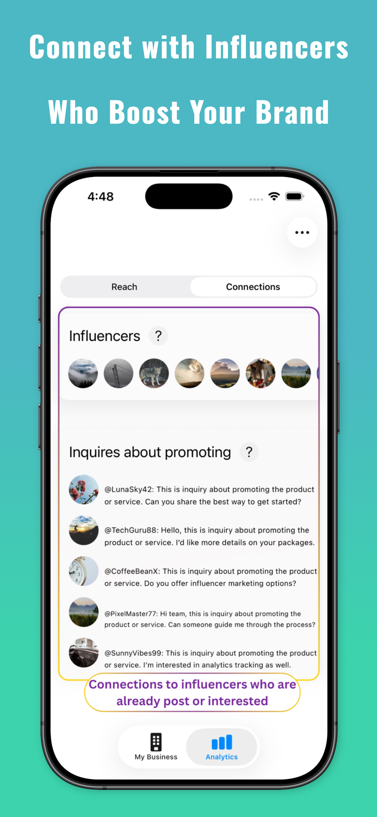 Business-increase visibility