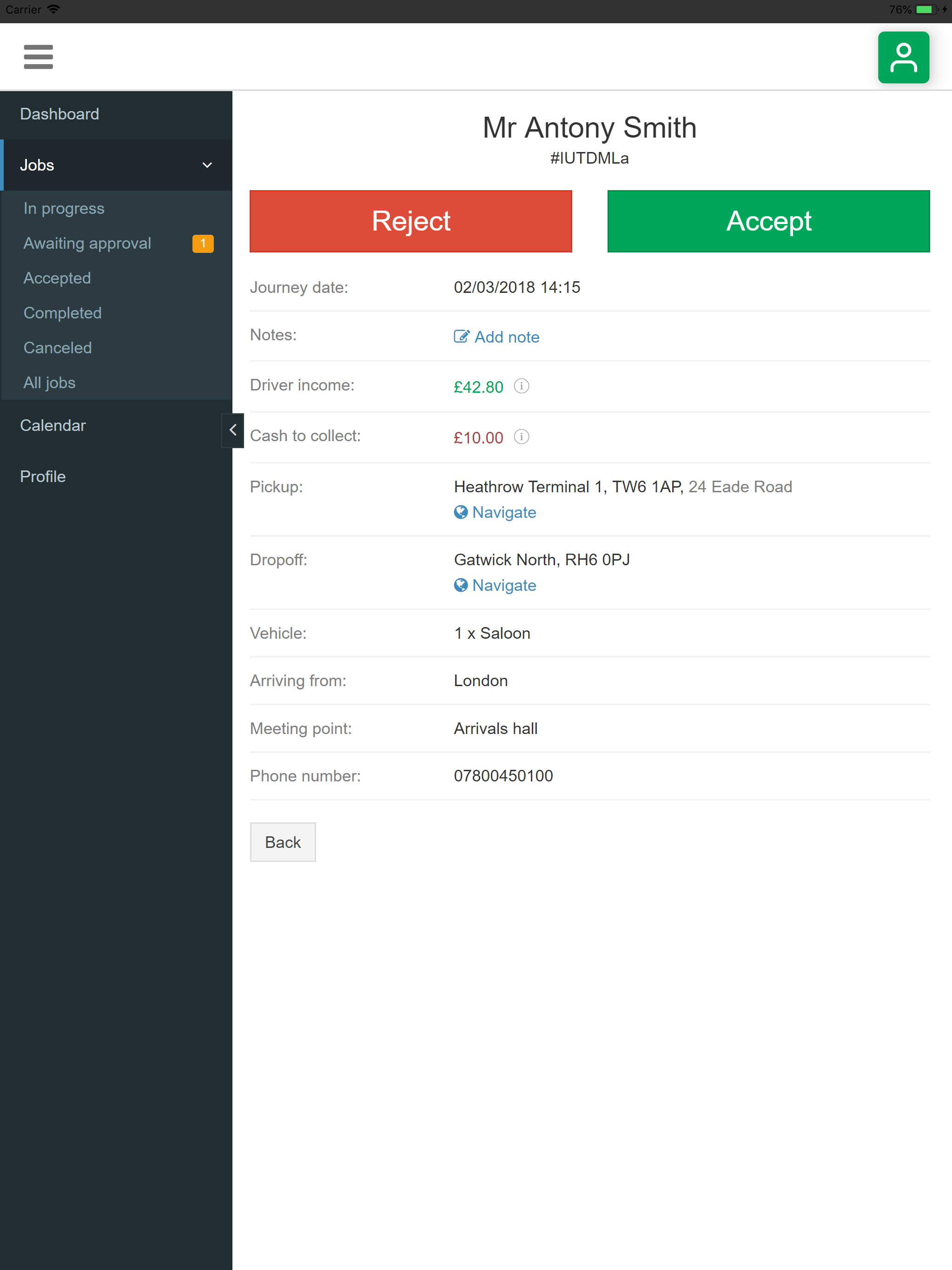 Pnt2Pnt Driver screenshot 15