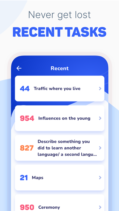 IELTS Speaking Topics Screenshot