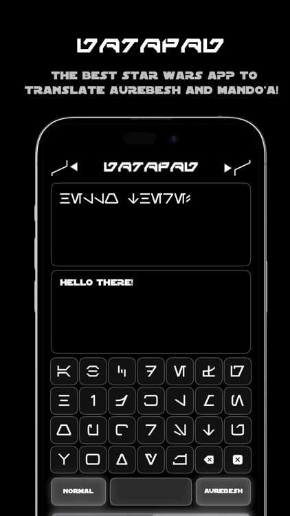 Datapad | Aurebesh Translator