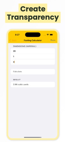 Concrete Calculator Now Screenshot 3 of 5