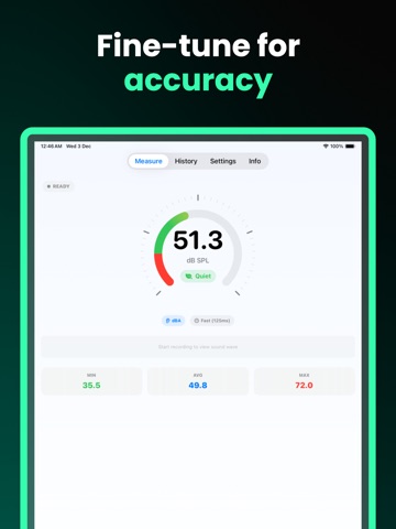 dB Meter - Noise Analyzer iPad screenshot