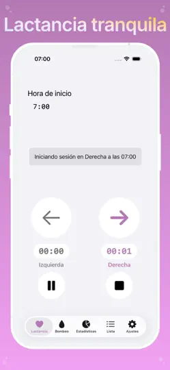 Captura de pantalla de Amme: Lactancia Y Bebé en iPhone 1