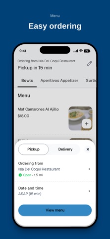 Isla Del Coqui Restaurant iPhone screenshot