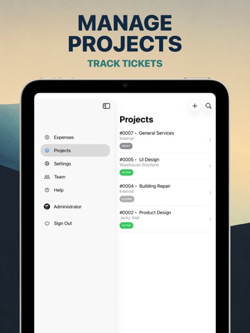 Help Desk+ iPad screenshot