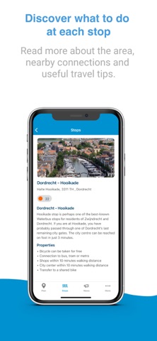 Waterbus reisplanner screenshot