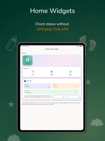 PumBaby - Baby Tracker iPad screenshot
