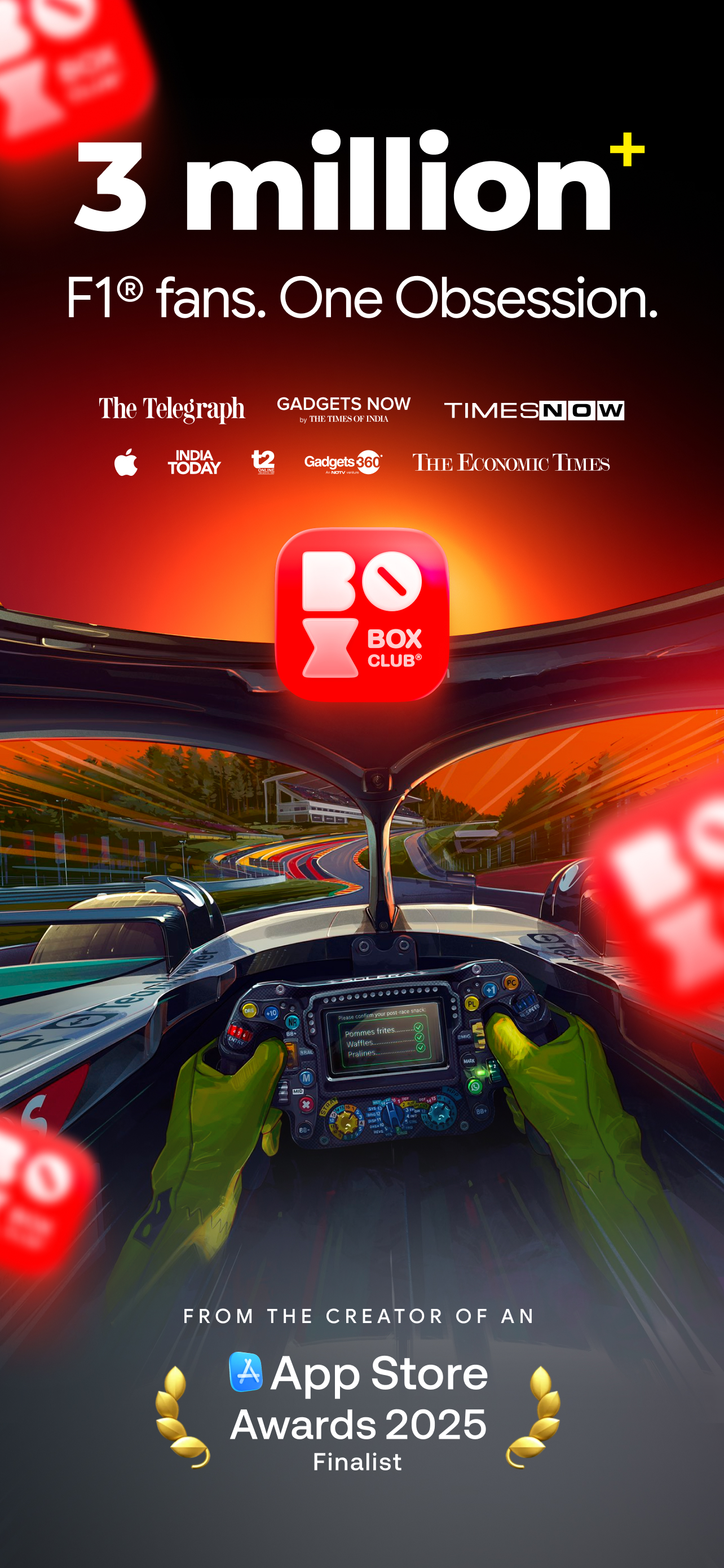 Box Box Club: Formula Widgets